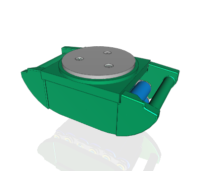 Hilman FT Individual Rollers 10 Ton With Rigid Padded Top