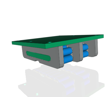 Hilman XOTWC 200 Ton Super Heavy Duty Wide Oversized Top With Center Plate Individual Rollers