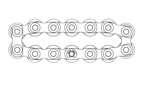 15 Ton FT Series Individual Roller Complete Chain