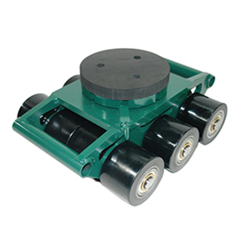 Hilman Heavy Moving Bull Dollies, 18 Ton Swivel Padded Top, Poly Wheels