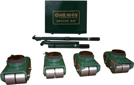 Hilman 12 Ton Swivel Padded Top Bull Dolly Kit with Steel Wheels