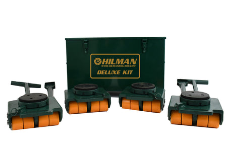 Hilman 24 Ton Swivel Padded Top Bull Dolly Kit With Poly Wheels