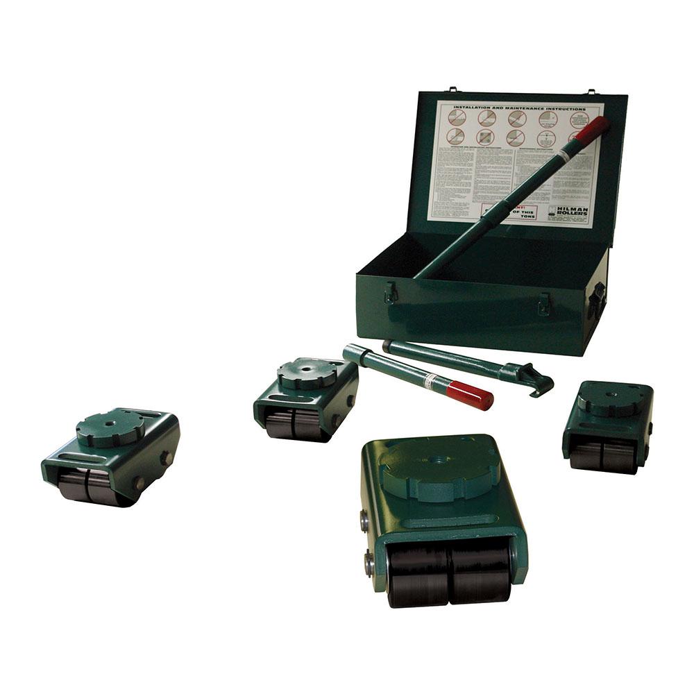 Hilman 12 Ton Swivel Smooth Top Bull Dolly Kit with Nylon Wheels