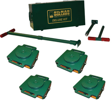 Hilman 24 Ton Swivel Smooth Top Bull Dolly Kit with Poly Wheels