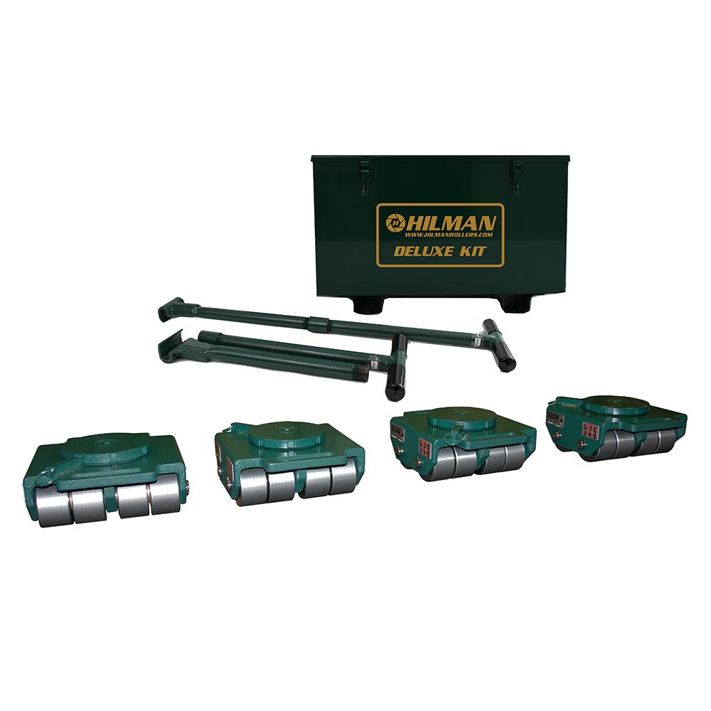 Hilman 24 Ton Swivel Smooth Top Bull Dolly Kit with Steel Wheels