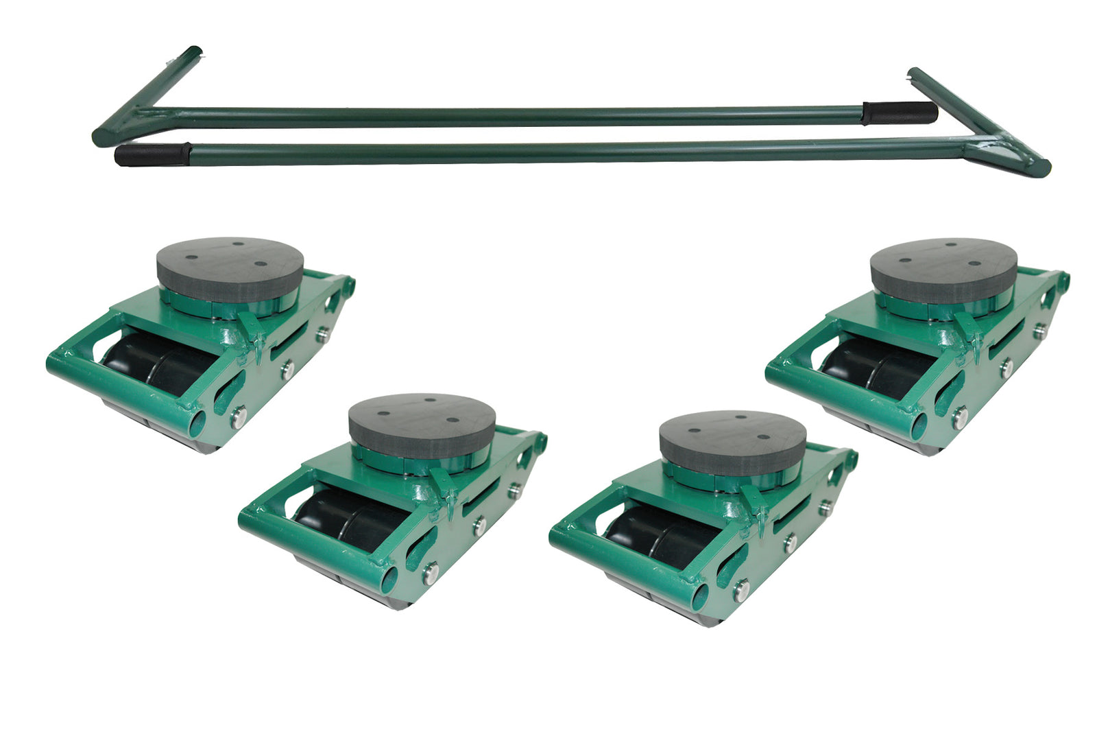 Hilman 36 Ton Swivel Padded Top Bull Dolly Set Machinery Moving Dollies