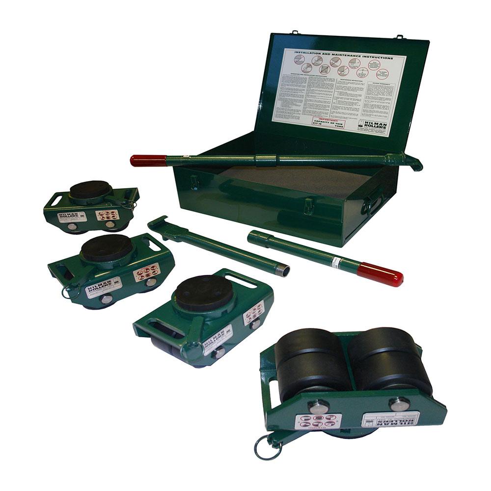 Hilman 12 Ton Swivel Padded Top Bull Dolly Kit with Nylon Wheels