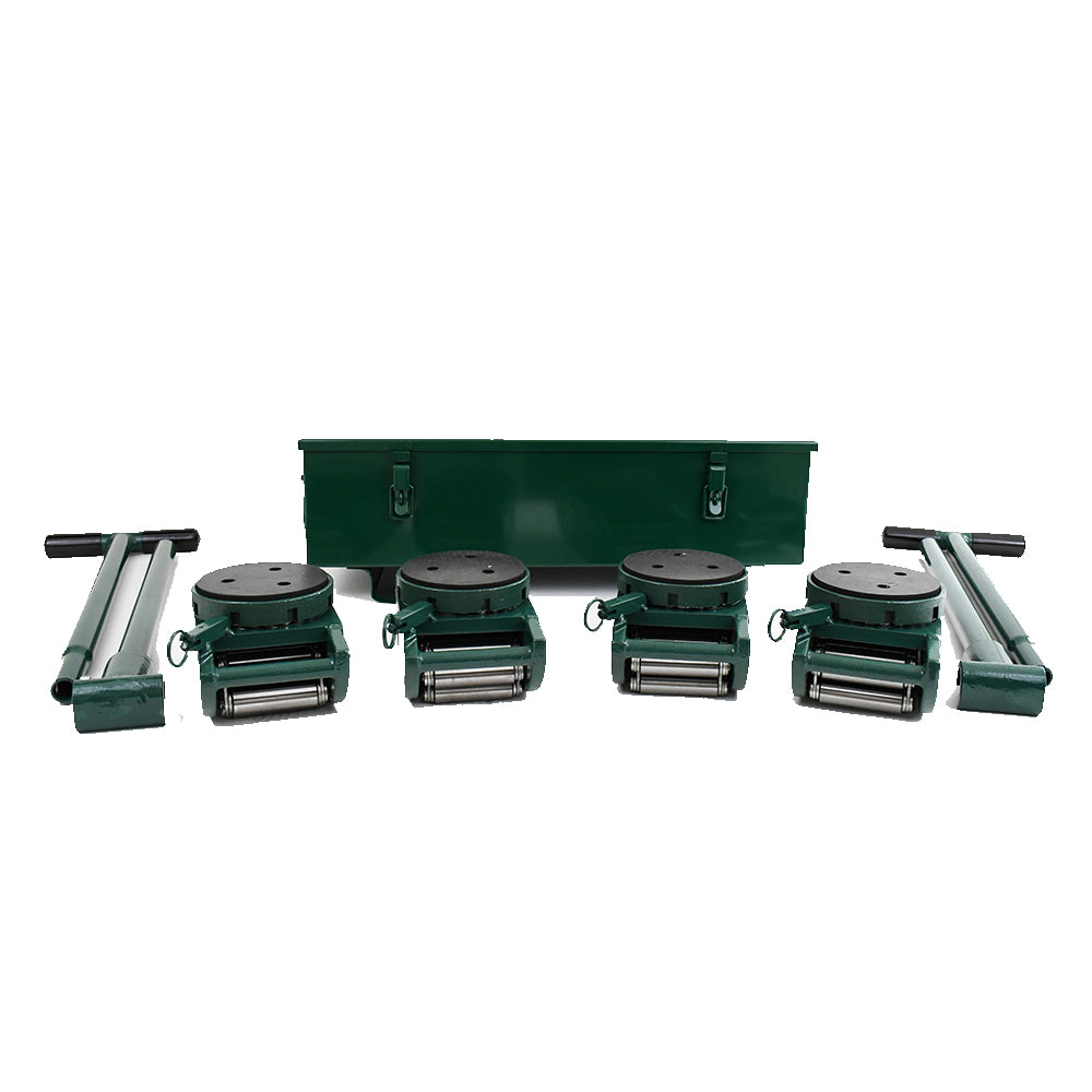 Hilman FT Series Kits 15 Metric Tons (33060 lbs) Swivel Locking Padded Machine Skates - Quantity Available for Quick Ship: 3