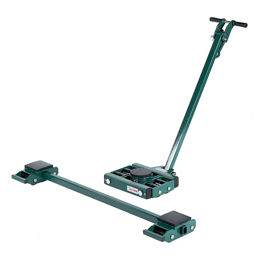 Hilman 3 Point Load Moving Tri-Glide Kit, 10 Ton, Poly Wheels