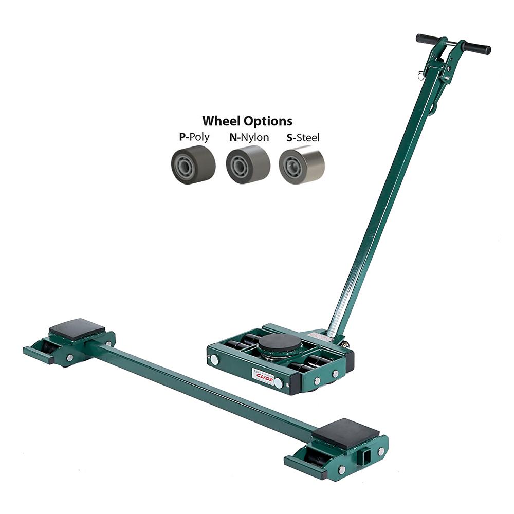 Hilman 3 Point Load Moving Tri-Glide Kit, 10 Ton, Nylon Wheels