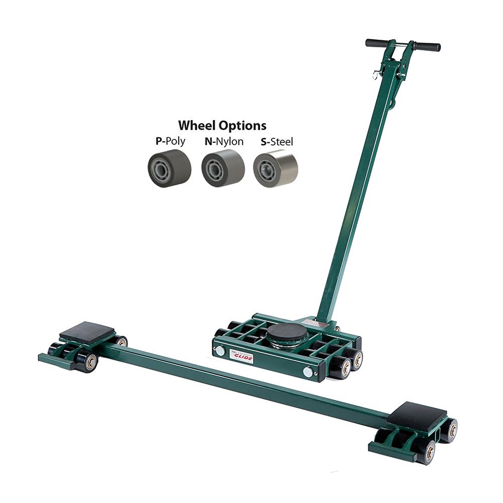 Hilman 3 Point Load Moving Tri-Glide Kit, 15 Ton, Steel Wheels
