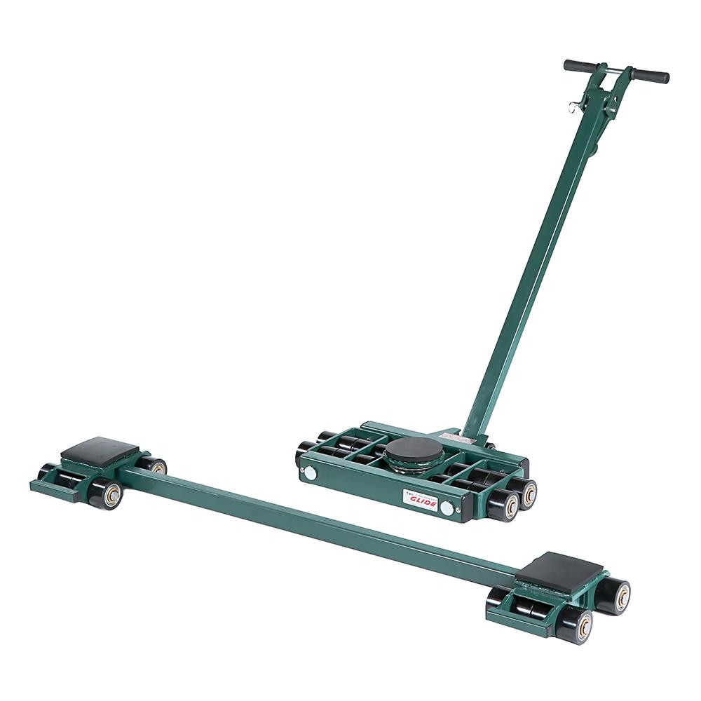 Hilman 3 Point Load Moving Tri-Glide Kit, 20 Metric Tons (44090 lbs), Poly Wheels - Quantity Available for Quick Ship: 1