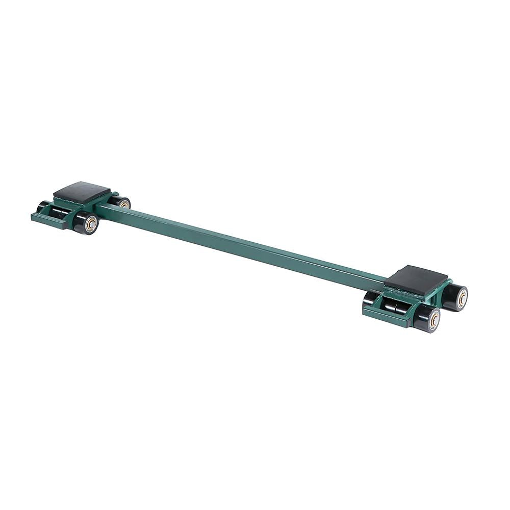 Hilman Individual Tri-Glide 3 Point Load Moving Rear Dollies, 10 Ton, Poly Wheels