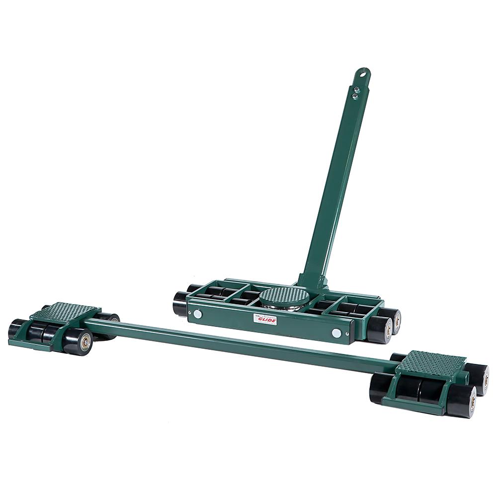 Hilman 3 Point Load Moving Tri-Glide Kit, 40 Metric Tons (88180 lbs), Poly Wheels - Quantity Available for Quick Ship: 1