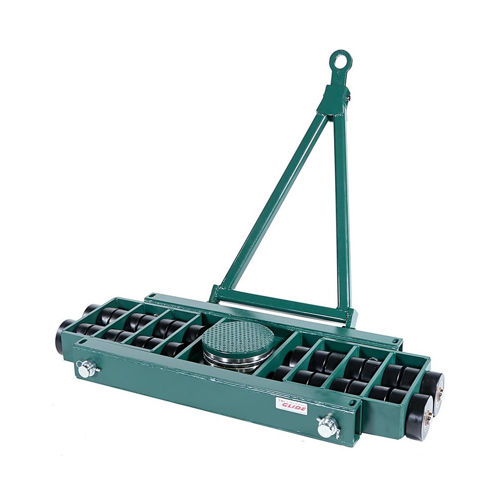 Hilman Tri-Glide 3 Point Load Moving Individual Front Dollies, 40 Ton, Poly Wheels