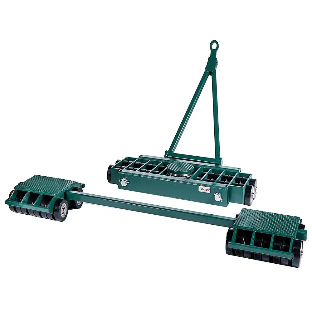 Hilman 3 Point Load Moving Tri-Glide Kit, 80 Metric Tons (176370 lbs), Poly Wheels - Quantity Available for Quick Ship: 0