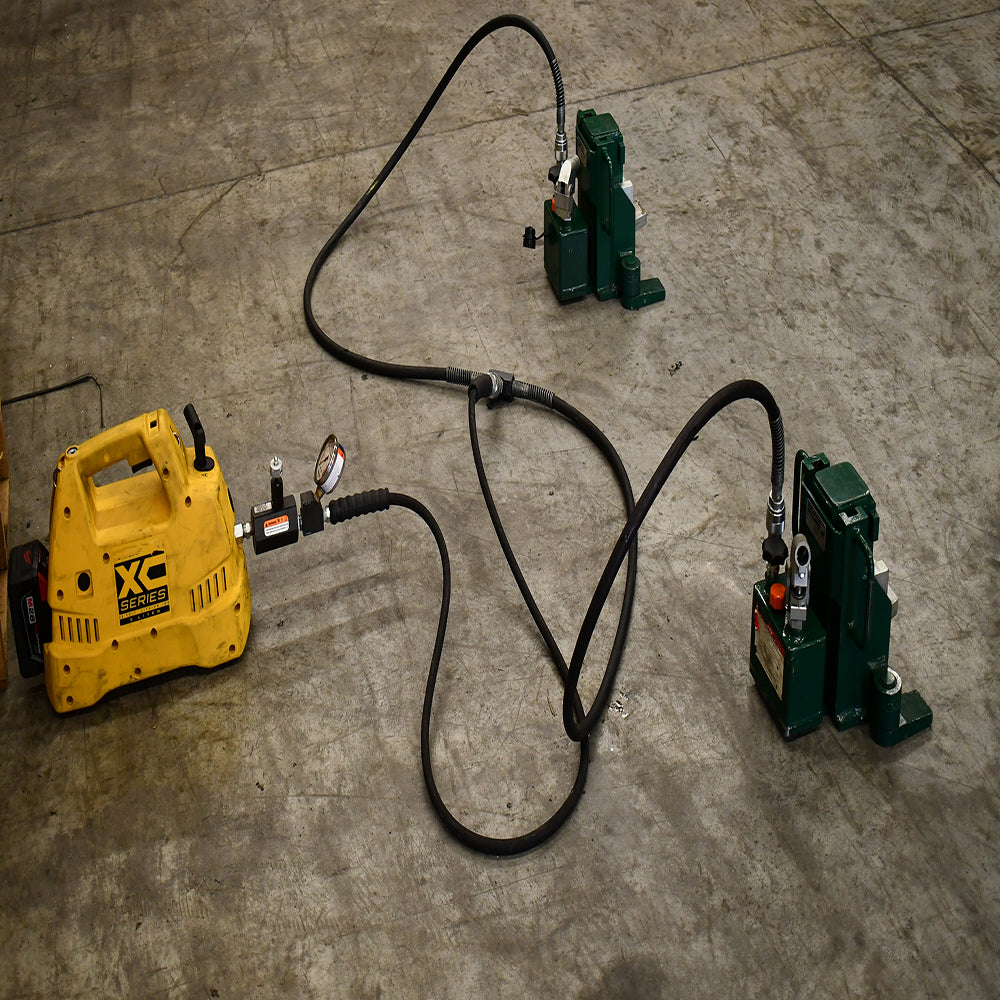 Hilman Hydraulic Toe Jack Kit With Hoses & Pump